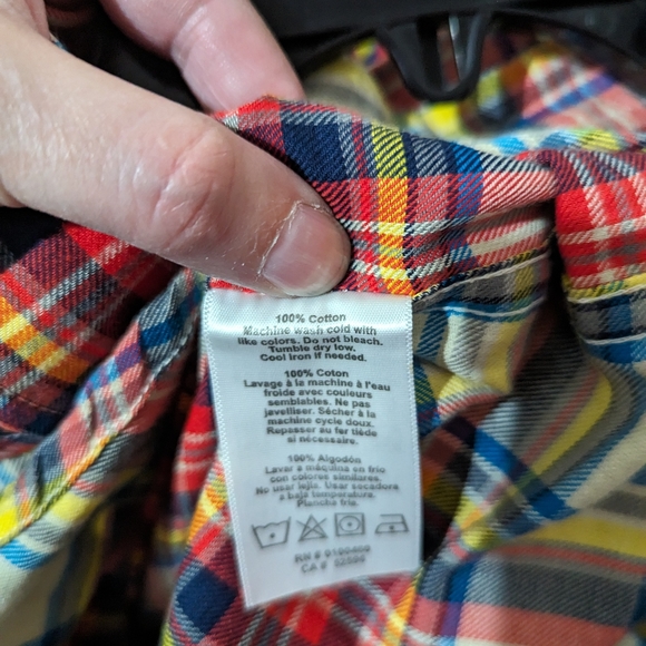 KAVU Scotty Bob Preppy Short Sleeve Shirt Summer Plaid Button Up Size M NWT - Picture 8 of 8